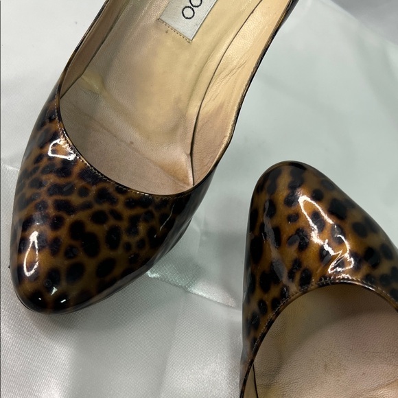 Jimmy Choo Brown Leopard Print Heels - Picture 9 of 9